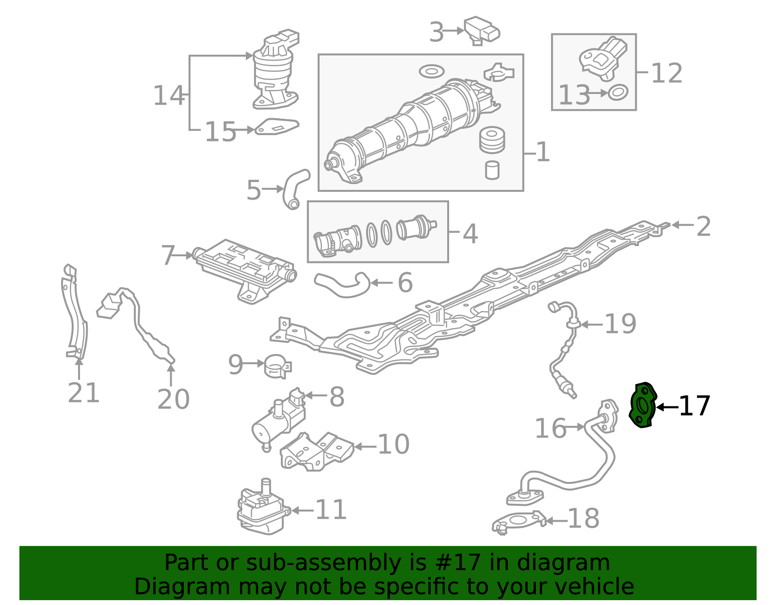 Egr Pipe Gasket - Honda (18719-5R1-004) - Honda Automotive Parts
